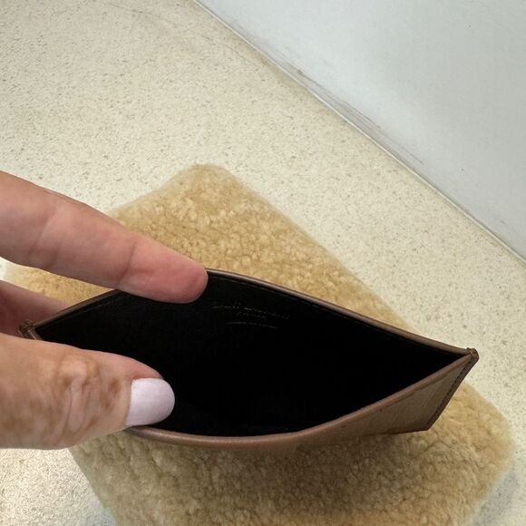 Saint Laurent Small Shearling Pouch Clutch NWT - Picture 9 of 10